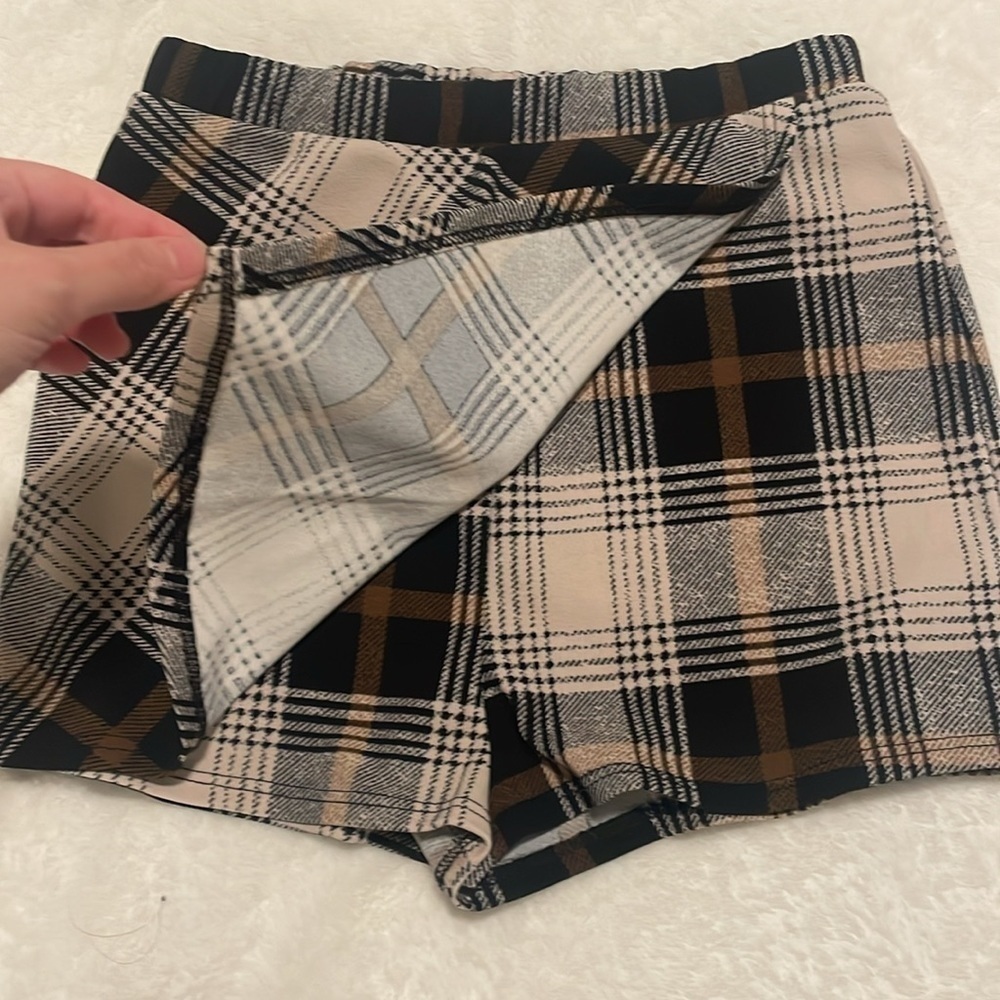 Matching Plaid Crop Top & Skirt Set- Size Small - Picture 3 of 5